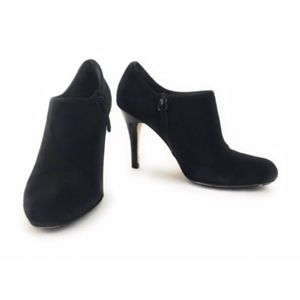 Cole Haan X Nike Air Black Suede Ankle Boots Heels